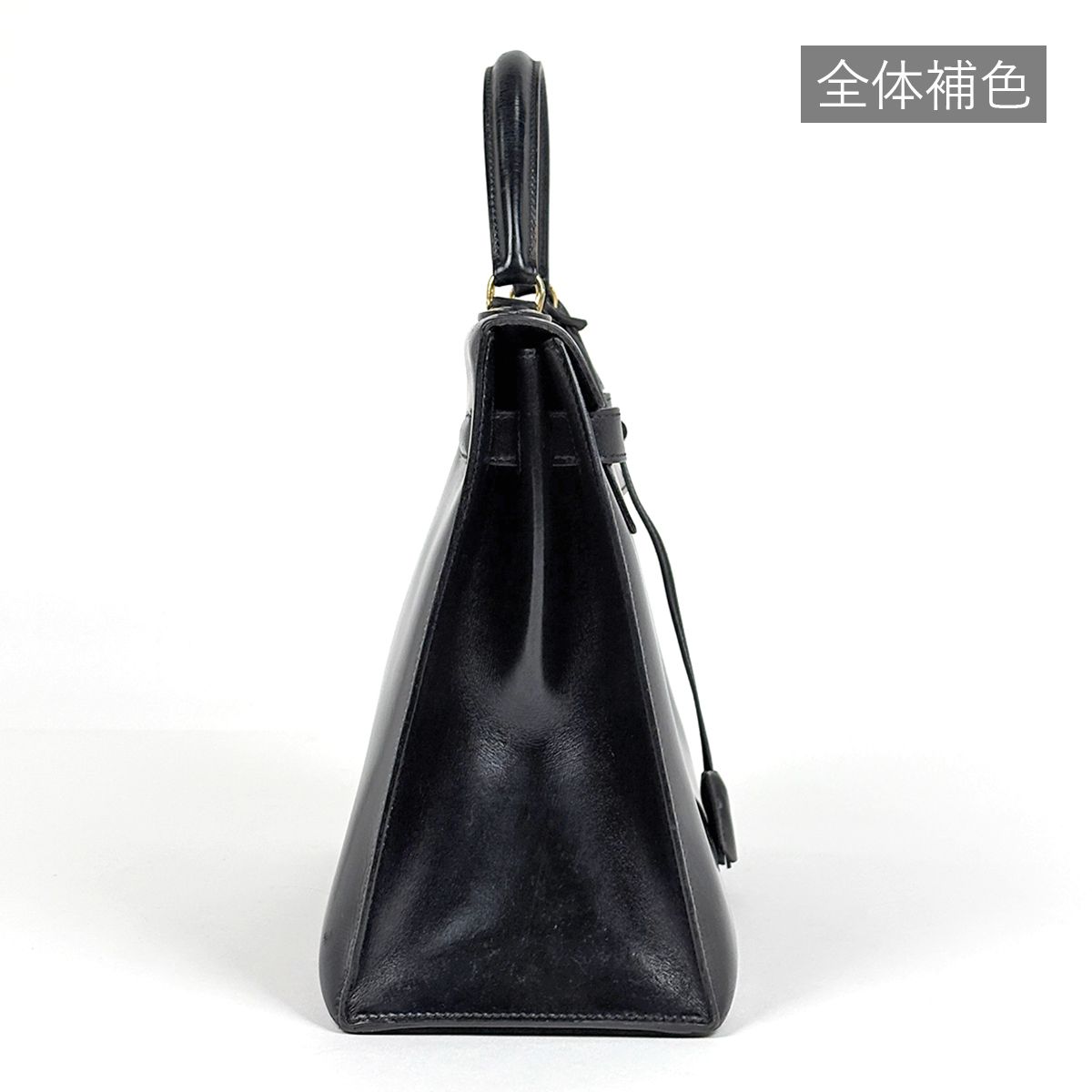 Hermes Kelly 32 Sellier Handbag Box Calf Black — view 4