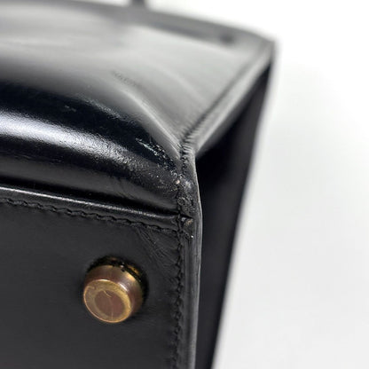 Hermes Kelly 32 Sellier Handbag Box Calf Black — view 6