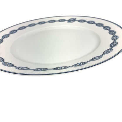 Hermes Plate Chaine D'Ancre Logo Ceramic Blue — view 4