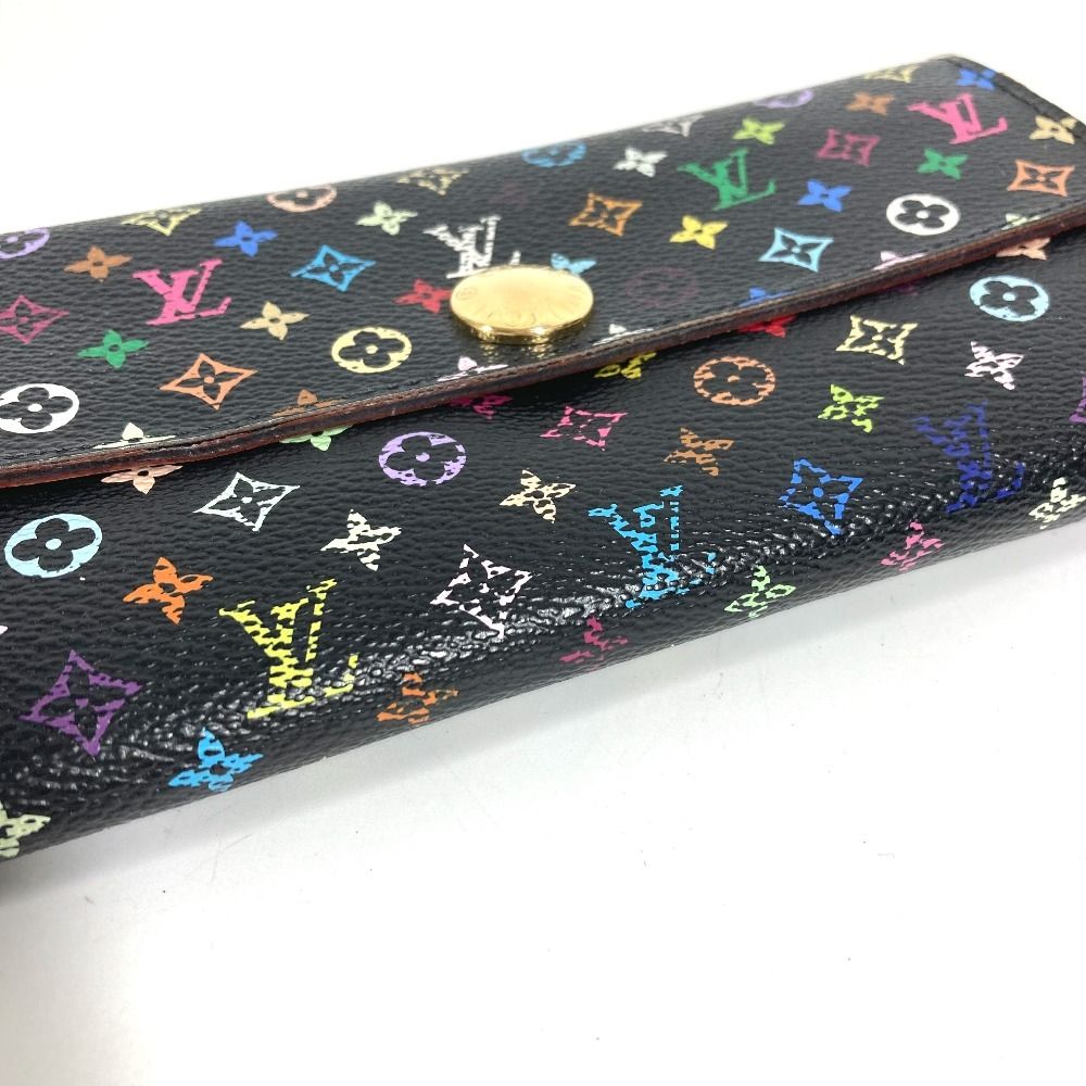 Louis Vuitton Wallet Portefeuille Sarah Monogram Multicolor Canvas Black — view 5