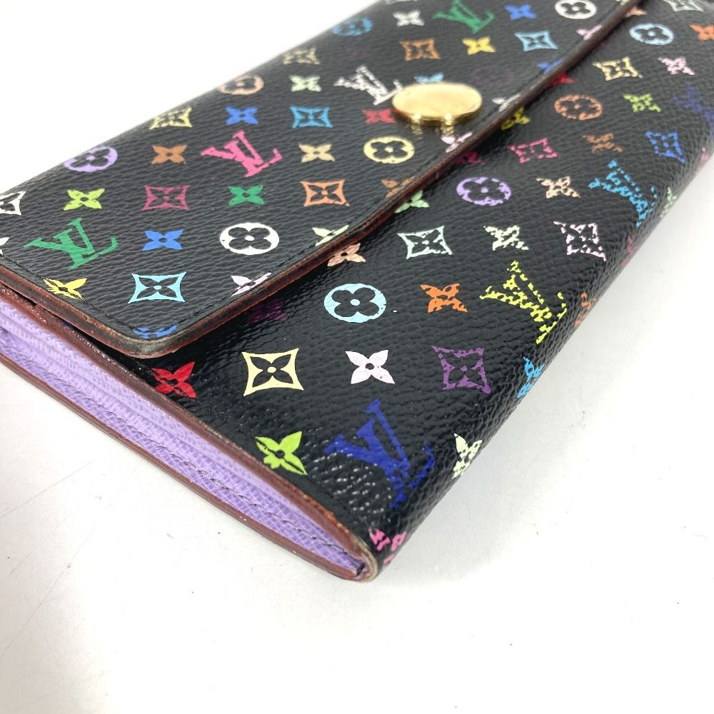 Louis Vuitton Wallet Portefeuille Sarah Monogram Multicolor Canvas Black — view 4