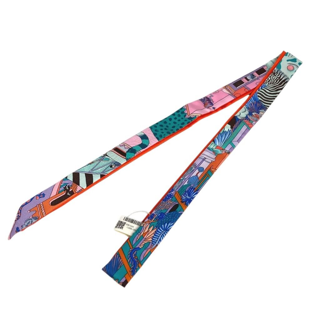 Hermes Scarf Twilon Silk Multicolor