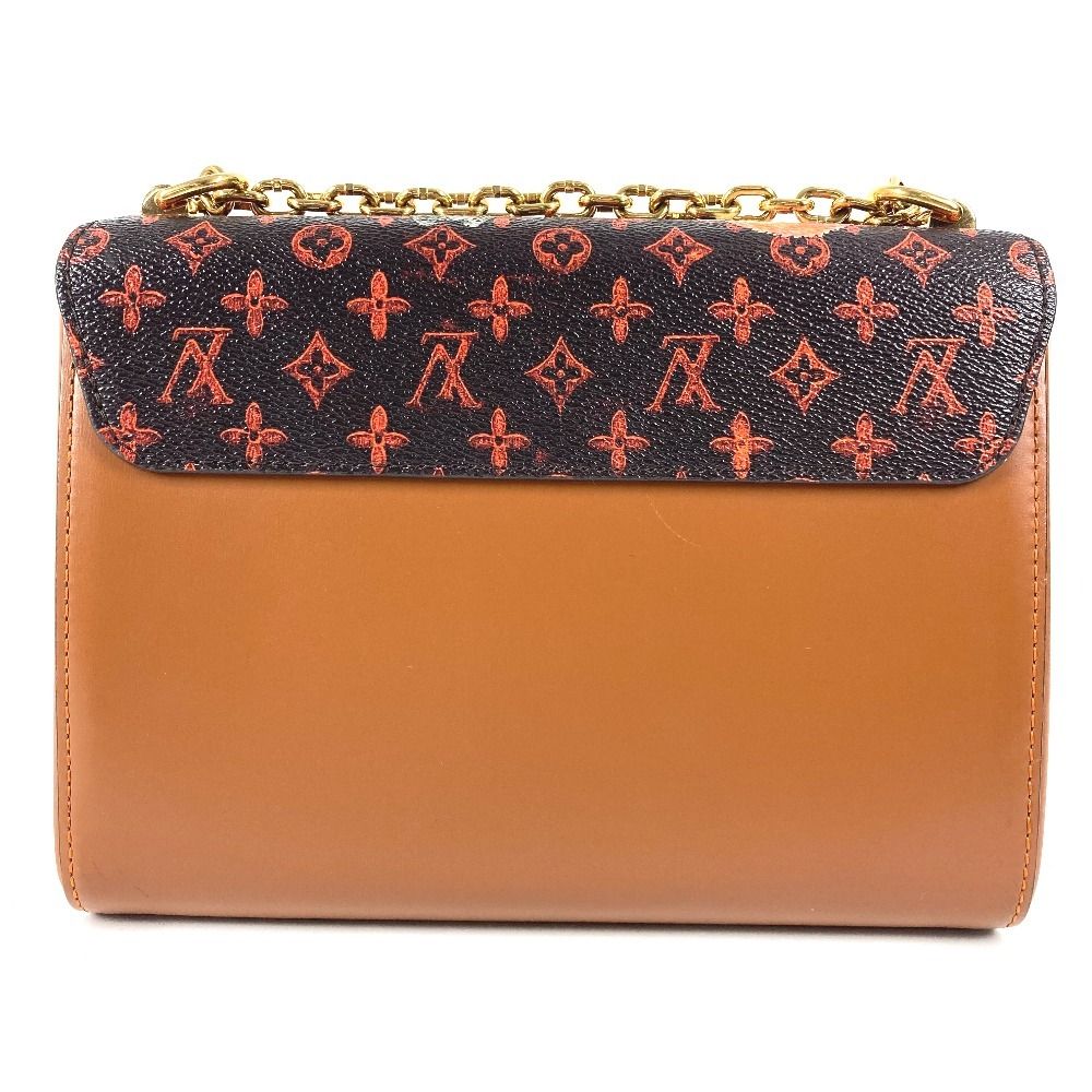 Louis Vuitton Shoulder Bag Sac Twist MM Monogram Canvas Brown — view 2