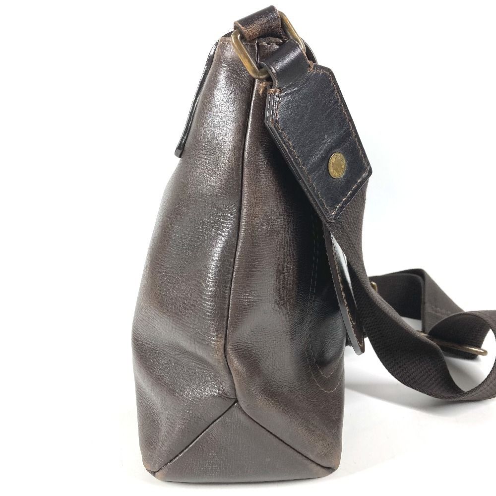 Louis Vuitton Shoulder Bag Omaha Utah Leather Cafe Brown — view 4
