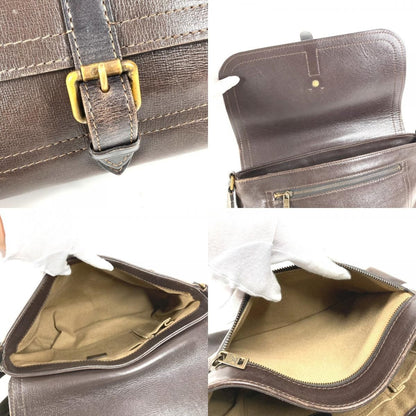 Louis Vuitton Shoulder Bag Omaha Utah Leather Cafe Brown — view 8