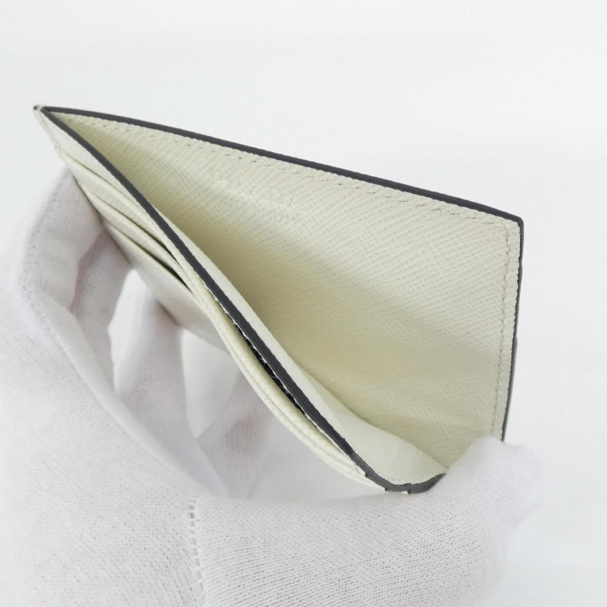Prada Card Case Card Holders White — view 4