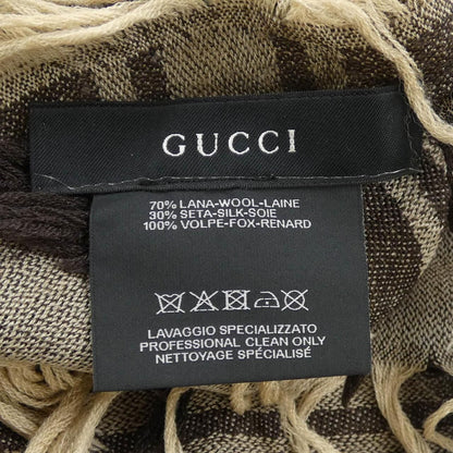 Gucci Shawl Scarf Brown — view 3
