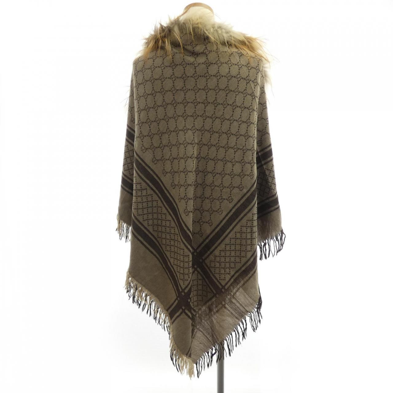 Gucci Shawl Scarf Brown — view 2