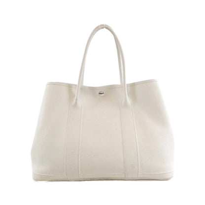 Hermes Garden Party 36 Tote Bag White Silver