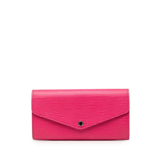 Louis Vuitton Epi Portefeuille Sarah Wallet Hot Pink Leather