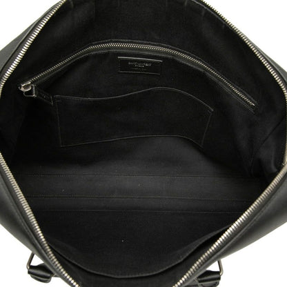 Saint Laurent Logo Shoulder Bag 2-Way Black Leather — view 4