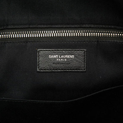 Saint Laurent Logo Shoulder Bag 2-Way Black Leather — view 5
