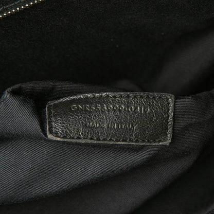 Saint Laurent Logo Shoulder Bag 2-Way Black Leather — view 6