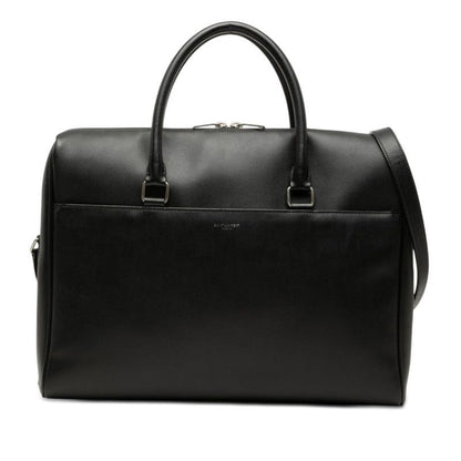 Saint Laurent Logo Shoulder Bag 2-Way Black Leather
