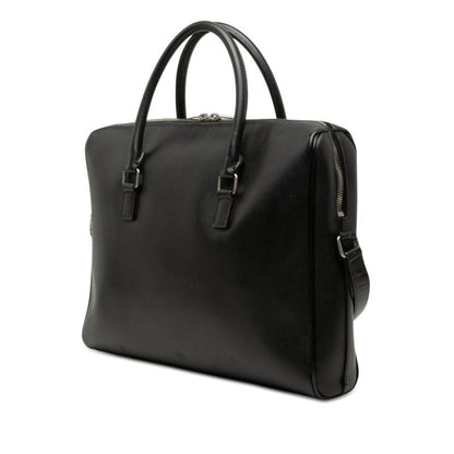 Saint Laurent Logo Shoulder Bag 2-Way Black Leather — view 2