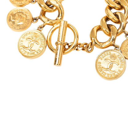Chanel 31 Rue Cambon Vintage Coin Motif Bracelet Gold Plated — view 4