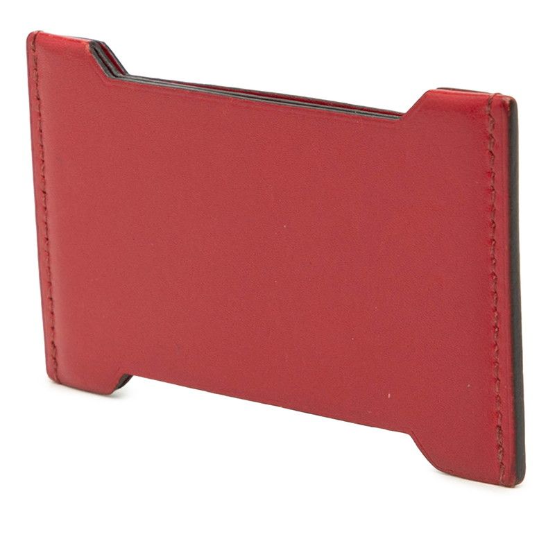 Hermes Manhattan Card Case Red Bordeaux Sombrero — view 2