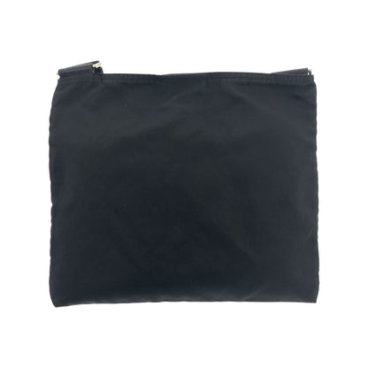 Prada Tessuto Black Silver Nylon Shoulder Bag — view 2