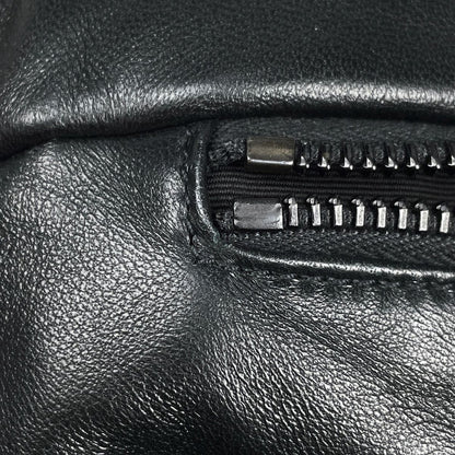 Saint Laurent Logo Tote Bag Leather Black — view 7