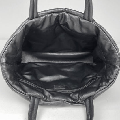 Saint Laurent Logo Tote Bag Leather Black — view 8