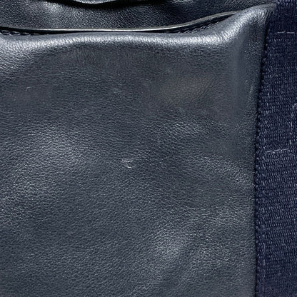 Hermes Caravan Horizontal MM 2-Way Shoulder Bag Vo Derma Navy — view 4
