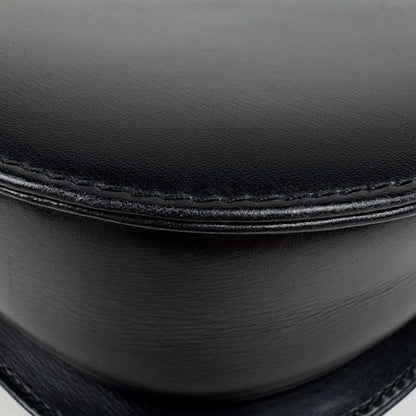 Gucci Chain Shoulder Bag Vintage Leather Black — view 3
