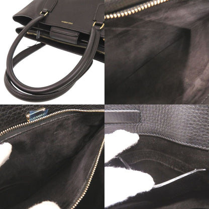 Dolce & Gabbana Logo Leather Black Tote Bag & — view 7