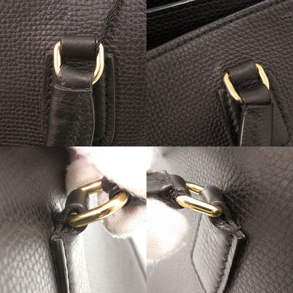 Dolce & Gabbana Logo Leather Black Tote Bag & — view 8
