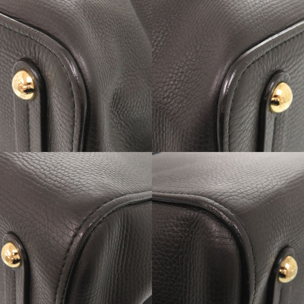Dolce & Gabbana Logo Leather Black Tote Bag & — view 5