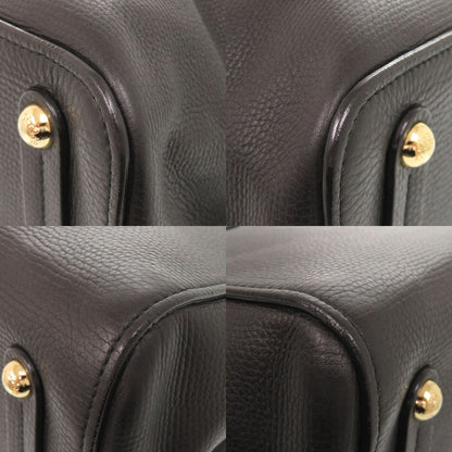 Dolce & Gabbana Logo Leather Black Tote Bag & — view 5