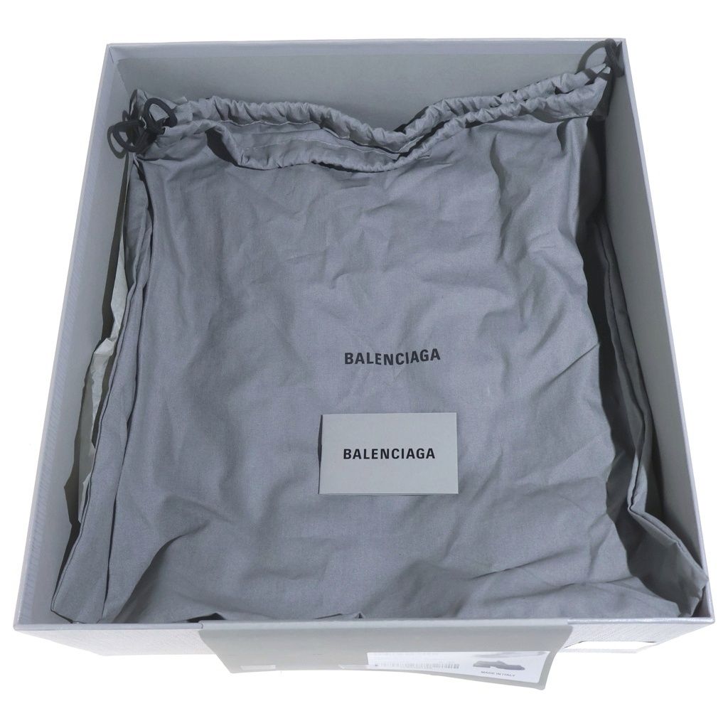 Balenciaga Tractor Loafers Distressed Leather Shoes with Loafers Plate Black — view 6