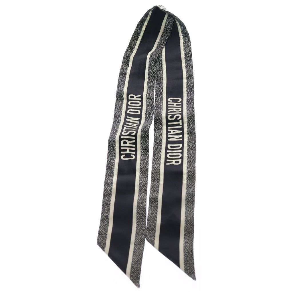 Dior Mitzah Twilly Scarf Black White — view 3