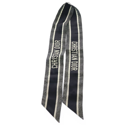 Dior Mitzah Twilly Scarf Black White — view 3