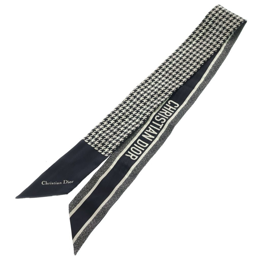 Dior Mitzah Twilly Scarf Black White