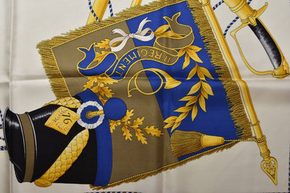 Celine Scarf Vintage Taiko Silk Red White — view 6