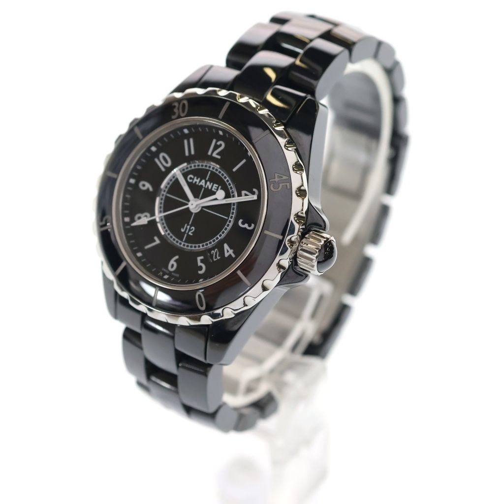 Chanel J12 SE Quartz Black Ceramic Watch Dial — view 4