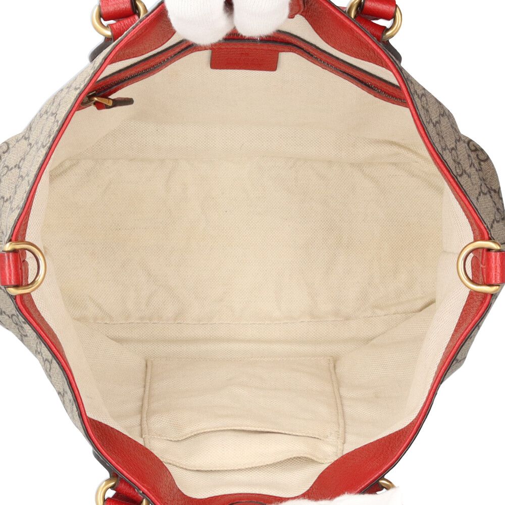 Gucci Bosco Patch GG Supreme Shoulder Bag Canvas Brown — view 6