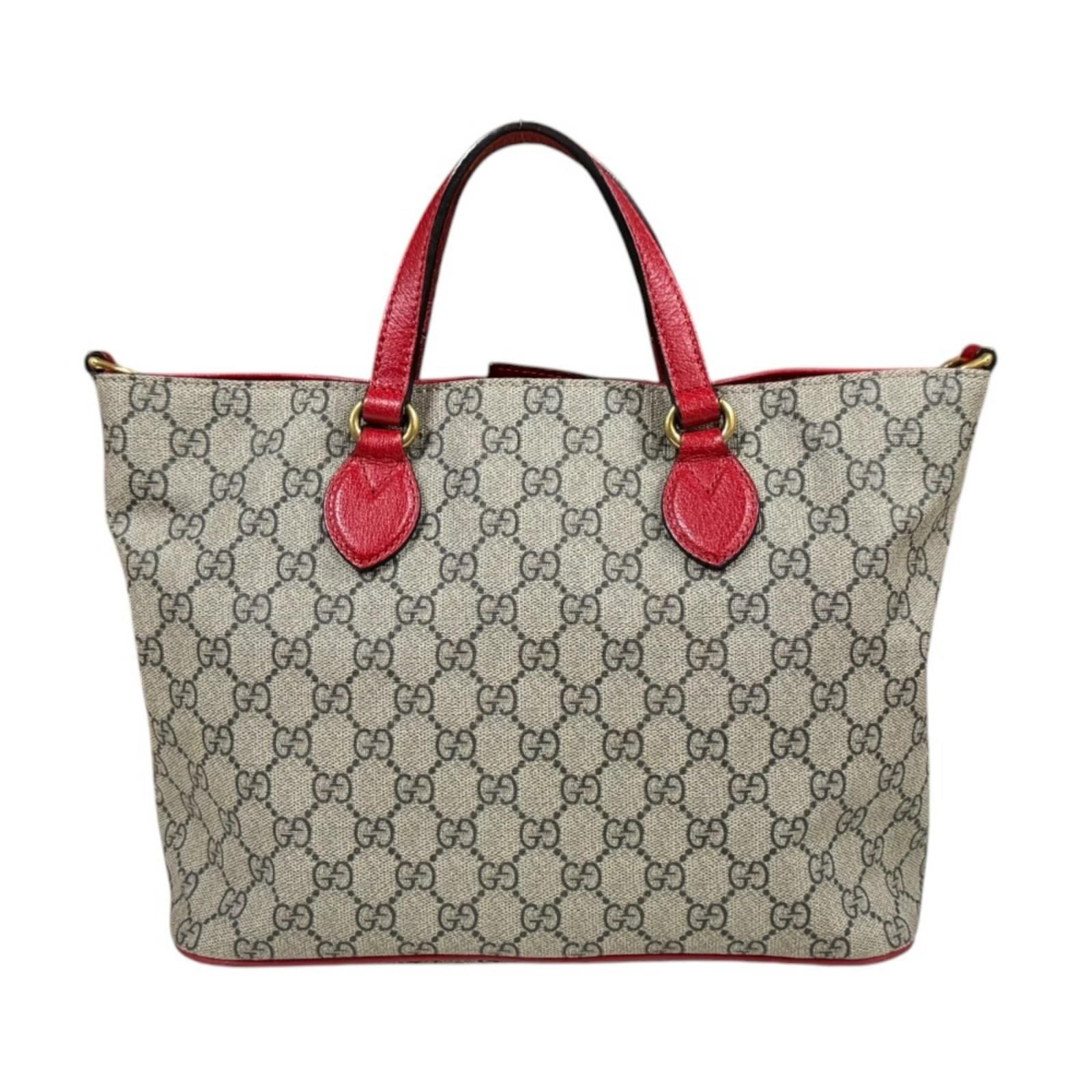 Gucci Bosco Patch GG Supreme Shoulder Bag Canvas Brown — view 3