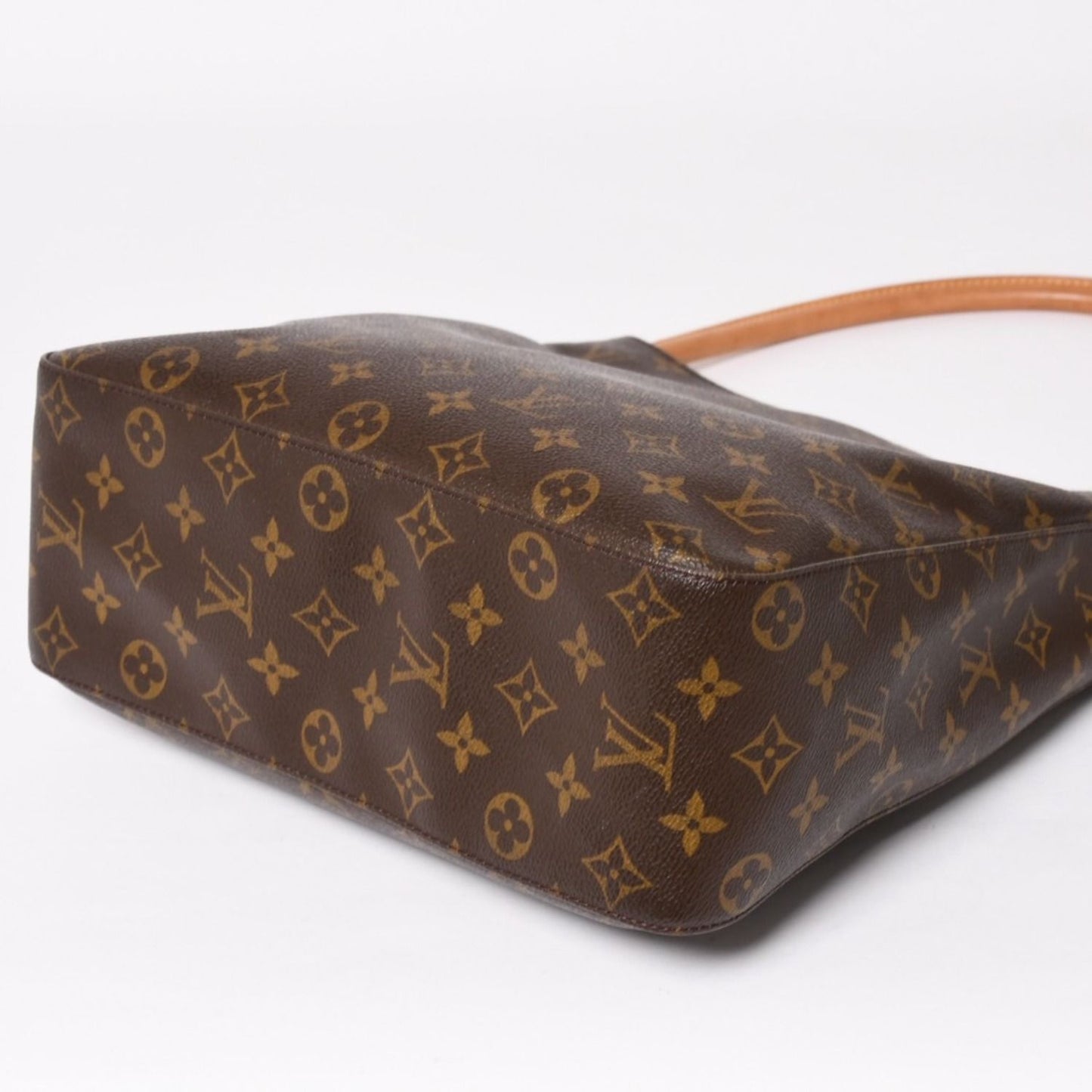 Louis Vuitton Looping GM Handbag Monogram Brown Gold — view 8