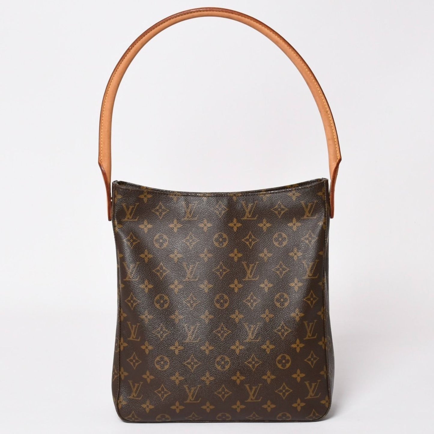 Louis Vuitton Looping GM Handbag Monogram Brown Gold