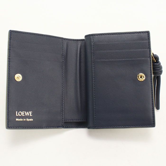 Loewe Compact Wallet Knot Bifold Shiny Napa Calfskin — view 3