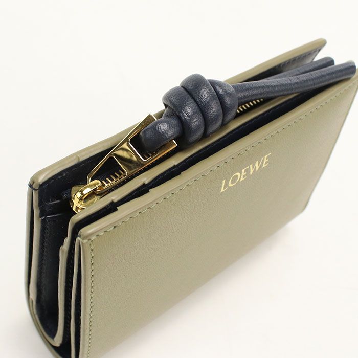 Loewe Compact Wallet Knot Bifold Shiny Napa Calfskin — view 6