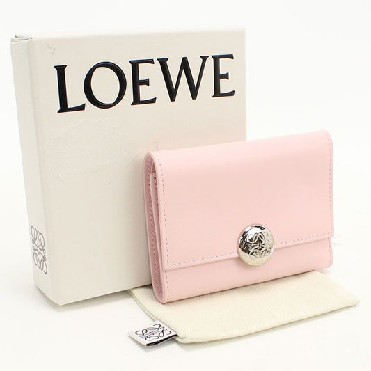 Loewe Vertical Wallet Small Pebble Trifold Calfskin