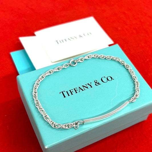 Tiffany & Co Vintage ID Bracelet 925 Sterling Silver Chain