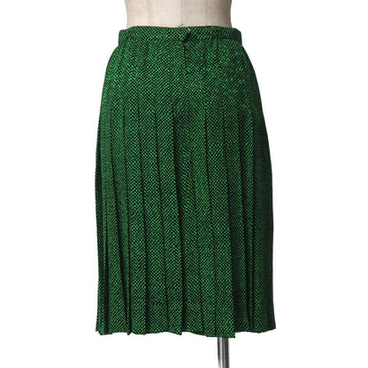Celine Vintage Skirt Set 38 Belted Blouse Pleated — view 5