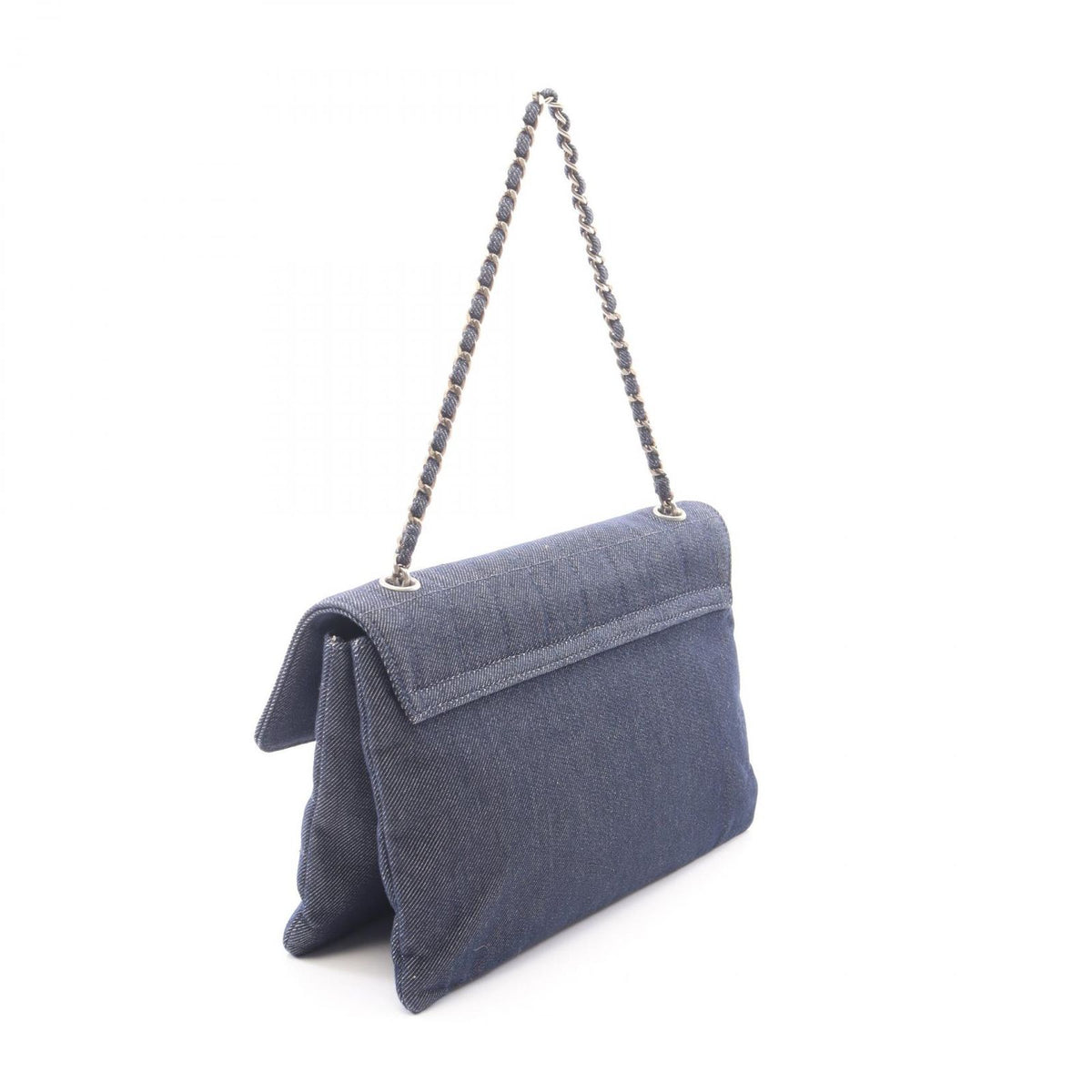 Chanel Handbag Choco Bar Indigo Blue Denim Bar Chain — view 2