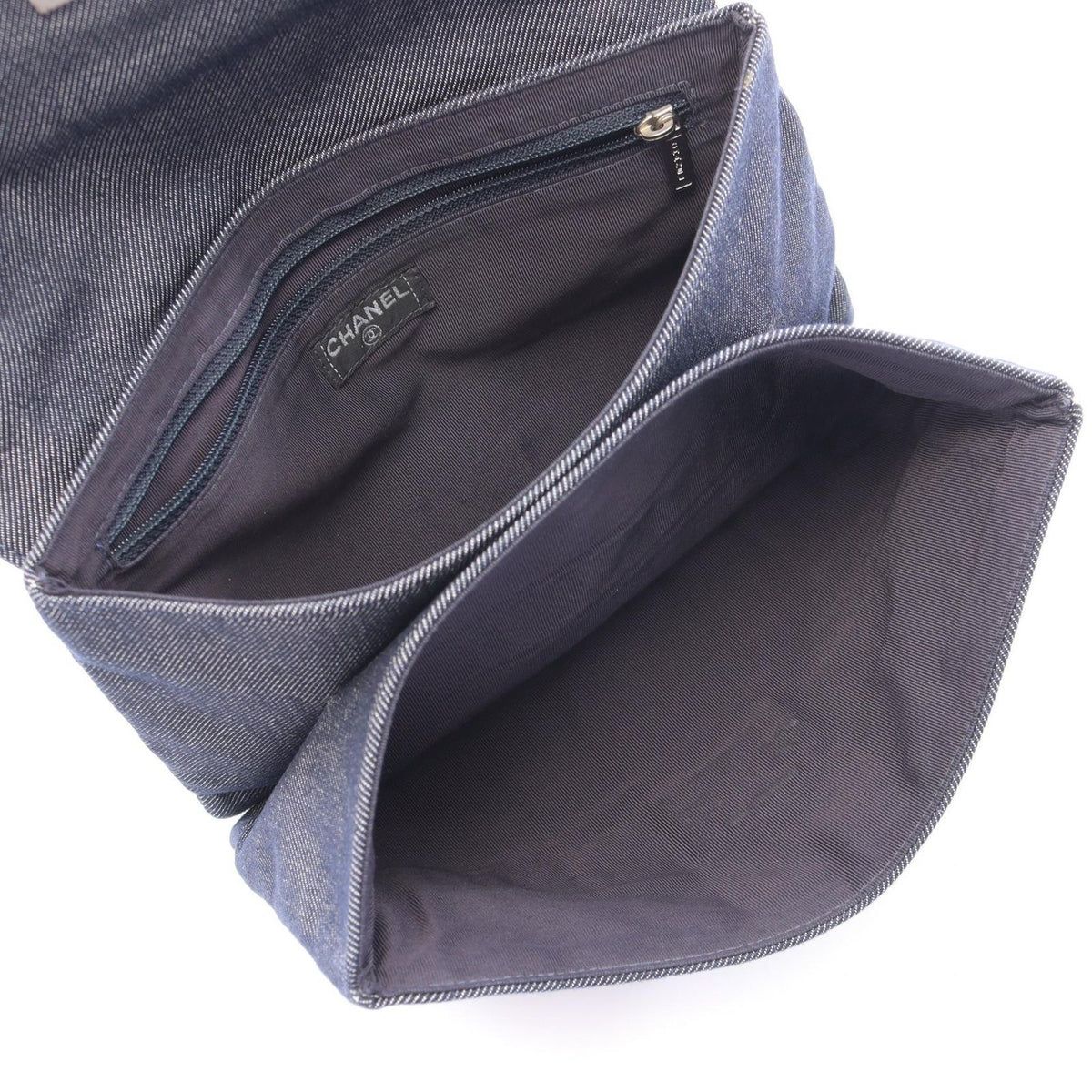 Chanel Handbag Choco Bar Indigo Blue Denim Bar Chain — view 3