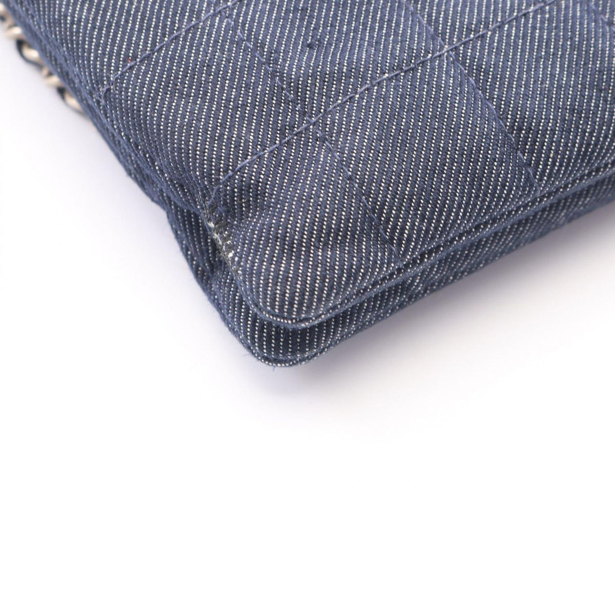 Chanel Handbag Choco Bar Indigo Blue Denim Bar Chain — view 6