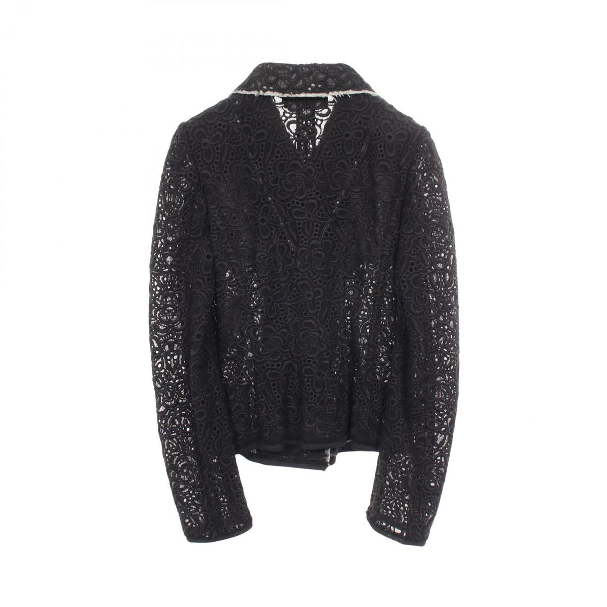 Dolce & Gabbana Total Lace Black Wool Jacket — view 2