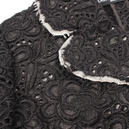 Dolce & Gabbana Total Lace Black Wool Jacket — view 6